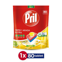 Pril Limon Tablet Bulaşık Makinesi Deterjanı 80 Adet