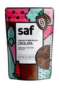 Saf Nutrition Amarantlı Pirinç Patlaklı Çikolata 40 gr
