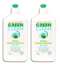 Green Clean Bitkisel Portakal Yağı Kokulu Organik Sıvı El Bulaşık Deterjanı 2x500 ml