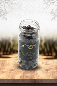 Görem Yağlı Tuzlu Sele Gemlik Siyah Zeytin Kavanoz 300 gr