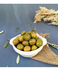 Hatay'ın Lezzet Durağı Tuzlu Halhalı Kırma Yeşil Zeytin Pet Kavanoz 1.5 kg