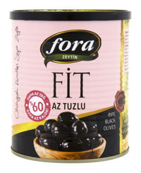 Fora Fit Az Tuzlu Siyah Zeytin Teneke 430 gr