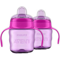 Philips Avent Kulplu 6+ Ay 2x200 ml Alıştırma Bardağı Mor - Pembe