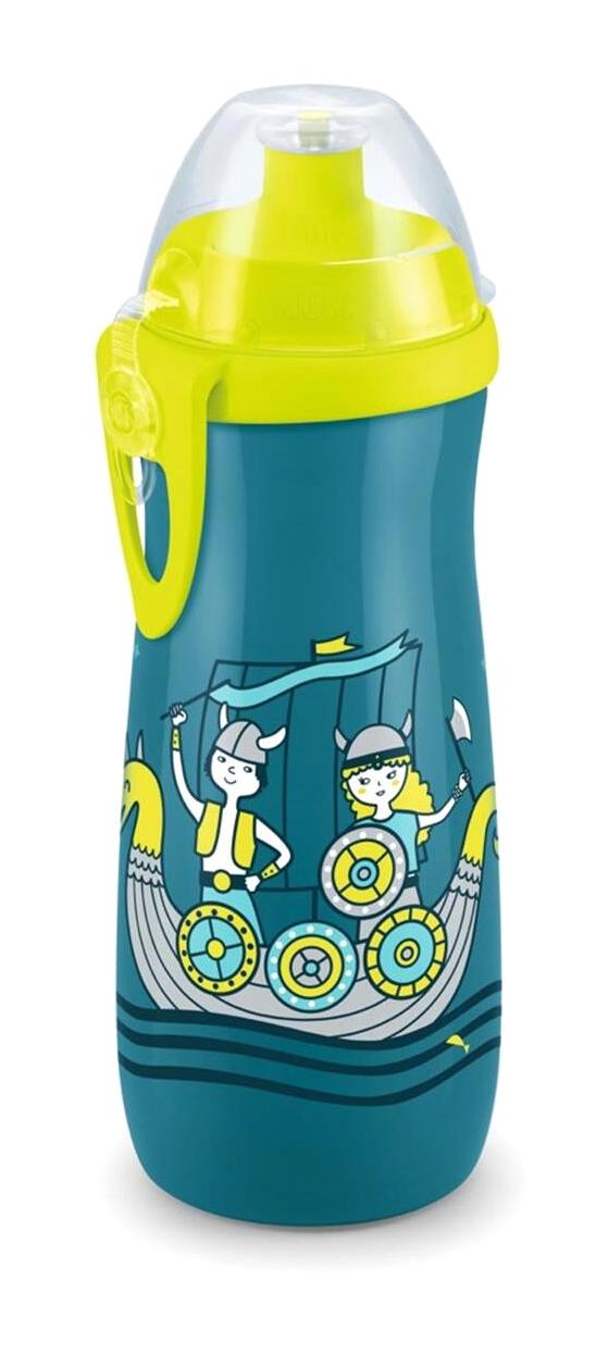 Nuk Sports Akıtmaz Kulpsuz 24+ Ay 450 ml Alıştırma Bardağı Lacivert - Yeşil