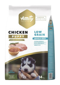 Amity Super Premium Pirinçli Tavuklu Tüm Irklar Yavru Köpek Maması 14 kg