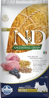 N&d Ancestral Grain Kuzu Etli Yaban Mersinli Küçük Irk Yetişkin Köpek Maması 7 kg