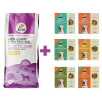 Kito Low Grain High Protein Kuzu Etli Tüm Irklar Yavru Köpek Maması 2.5 kg