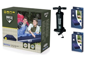 Bestway Katlanır Kamp Çift Kişilik Şişme Yatak Lacivert