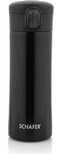 Schafer Iron Man Çelik 350 ml Matara Outdoor Termos Siyah