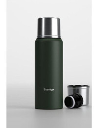 Stevig ST-205 Çelik 1 lt Şişe Outdoor Termos Yeşil