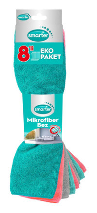 Smarter Mikrofiber 8'li Temizlik Bezi