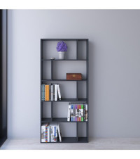 Ninnimo Stylish 10 Bölmeli 5 Raflı Suntalam 181 cm Antrasit