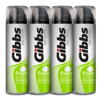 Gibbs Sensitive Seyahat Boyu Tıraş Köpüğü 4x200 ml