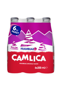 Çamlıca Frambuazlı Şişe Gazoz 6 Adet 200 ml
