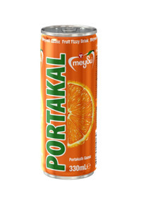 Meysu Portakallı Kutu Gazoz 330 ml