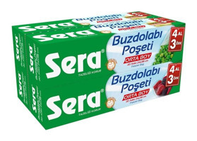Sera Orta Buzdolabı Poşeti 4x20'li