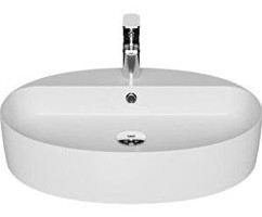 Creavit Loop LP161 Klasik Tekli 60 cm Seramik Çanak Oval Lavabo Beyaz