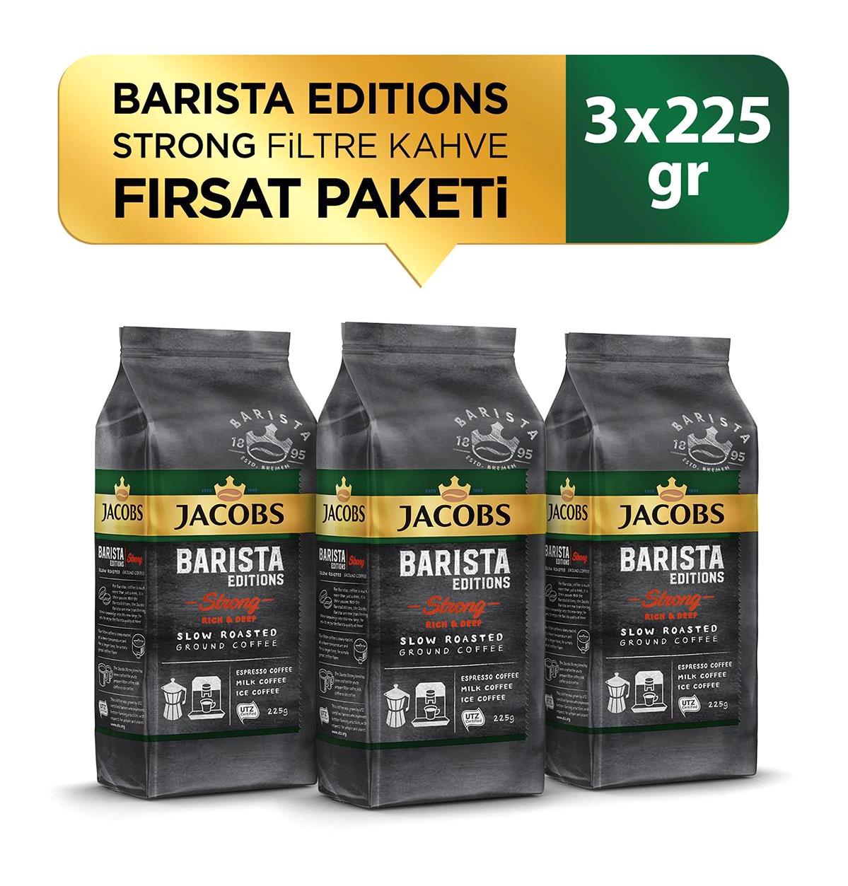 Jacobs Barista Editions Öğütülmüş Filtre Kahve 3x225 gr
