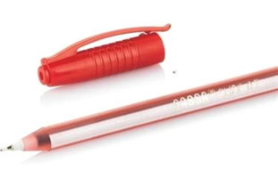 Cassa Slide 8740 Plastik Tek Renkli 0.7 mm Kırmızı Tükenmez Kalem