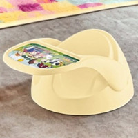Ayvella 20 kg Kapasiteli Tekerleksiz Tepsili Portatif Mama Sandalyesi Bej