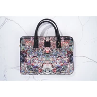 Minbag Bashaques 01 Gaudi Desenli Tek Gözlü Kumaş 13 inç Askılı Laptop Çantası Çok Renkli