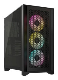 Corsair İcue 4000D AF + RM850E RGB Siyah Dikey Kullanım Mid Tower Boş Bilgisayar Kasası