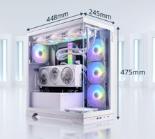 Xpg Invader X White 5x RGB 5 Fanlı Beyaz Dikey Kullanım ATX Oyuncu Bilgisayar Kasası