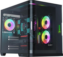 Gamepower Warcry Vertex RGB Sıvı Soğutmalı 3 Fanlı Siyah Dikey Kullanım ATX Oyuncu Bilgisayar Kasası