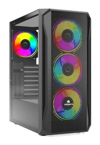 Gamebooster GB-T005MB RGB Mesh 4 Fanlı Siyah Dikey Kullanım ATX Oyuncu Bilgisayar Kasası
