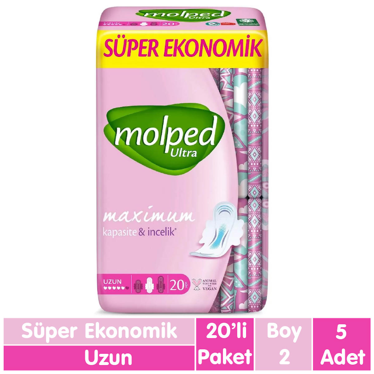 Molped Ultra İnce 20'li Hijyenik Ped 5 adet