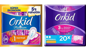 Orkid Platinum - Günlük İnce 24'lü+20'li Hijyenik Ped 2 Adet