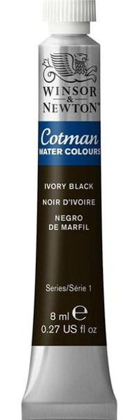 Winsor & Newton Cotman 331 Tüp Ivory Black Sulu Boya