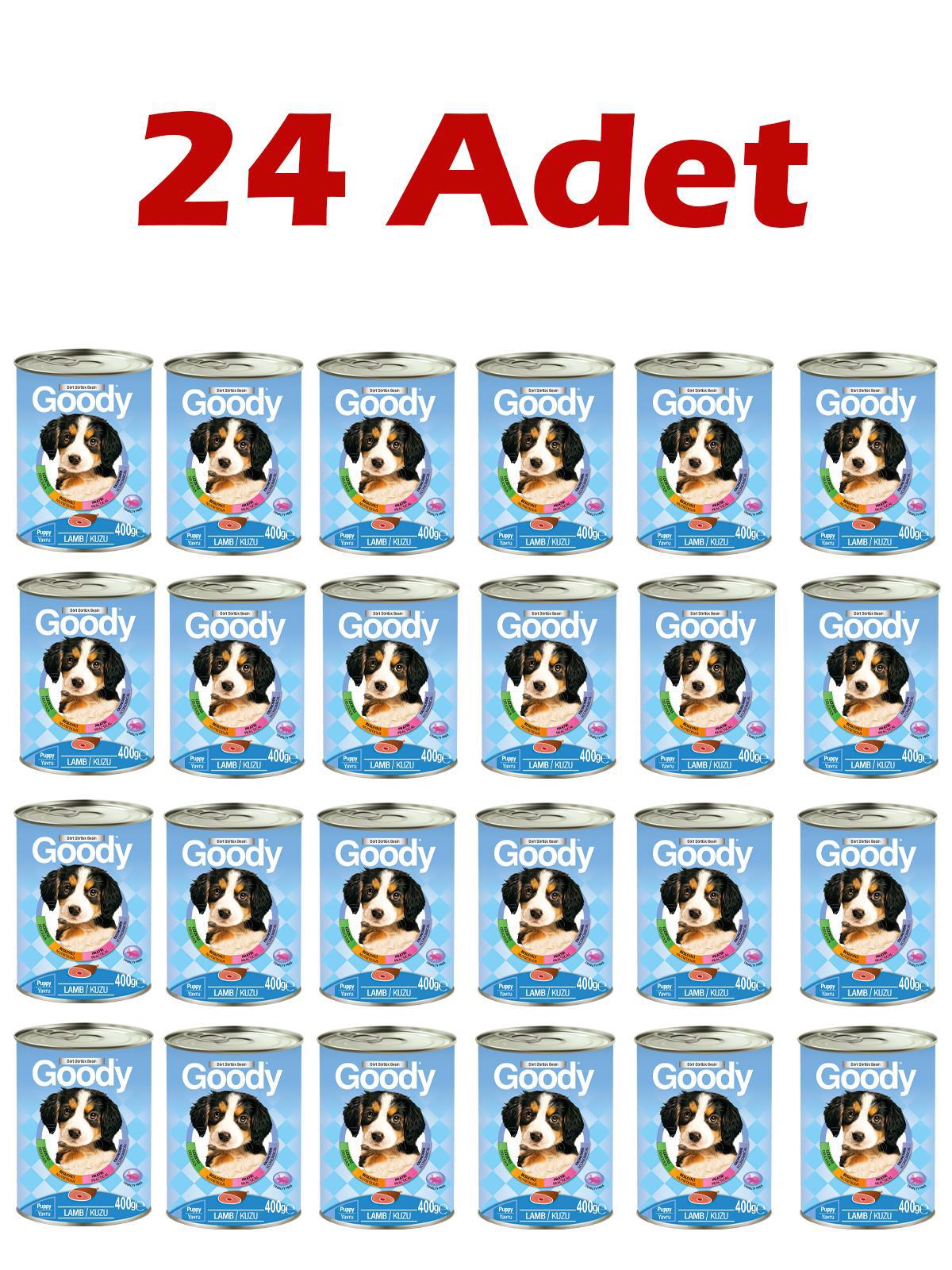 Goody Kuzu Etli Aromalı Parça Etli Yavru Yaş Köpek Maması 400 gr 24'lü