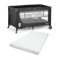 Gulz Lindo 20 kg Kapasiteli Ayarlanabilir Taşınabilir Katlanabilir 70x120 cm Sallanan Anne Yanı Park Yatak Siyah