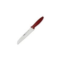 Pirge Pureline 46018 Çelik Tırtıklı Plastik Bıçak 18 cm Bordo