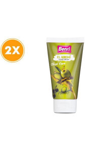 Benri Zeytinyağlı Tüm Ciltler Organik Vegan Parfümlü El Kremi 2x75 ml