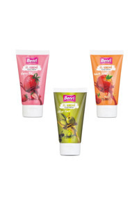Benri Zeytinyağlı Çilekli-Şeftalili Tüm Ciltler Organik Vegan Parfümlü El Kremi 3x75 ml