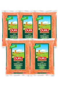 Duru Bakliyat Futbol Kırmızı Mercimek 5 kg