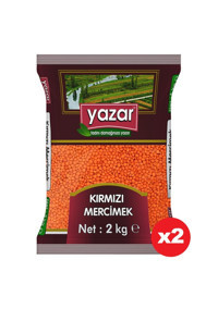 Yazar Kırmızı Mercimek 2x2 kg