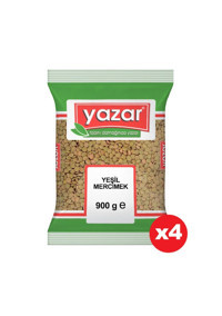 Yazar Yeşil Mercimek 4x900 gr
