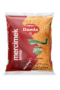 Damla Kırmızı Mercimek 2 kg