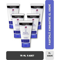 Neutrogena Norveç Formulü Gliserinli Kuru Ciltler Organik Vegan Parfümlü El Kremi 5x75 ml