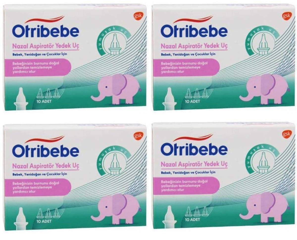 Otribebe Bebek Yenidoğan Çocuklar İçin Burun Aspiratörü Yedek Ucu 4x10'lu Set