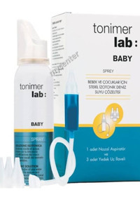 Tonimer Lab Baby Mavi Nazal Burun Aspiratörü+Yedek Uç 3'lü