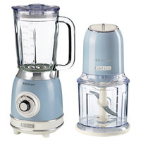 Ariete Vintage 400 W 600 ml Cam Hazneli Buz Kırıcılı 4 Bıçaklı Elektrikli Rondo Mavi