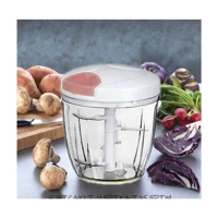 Gsc Store Vega Chopper 1000 ml Plastik Hazneli 5 Bıçaklı Mini İpli Doğrayıcı Beyaz
