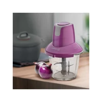Korkmaz A460 03 900 W 1250 ml Cam Hazneli Öğütücülü 4 Bıçaklı Elektrikli Rondo Mor