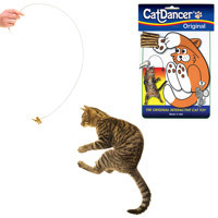 Cat Dancer Products Original Hareketli Tüylü Yakalama Yetişkin-Yavru Olta Kedi Oyuncağı
