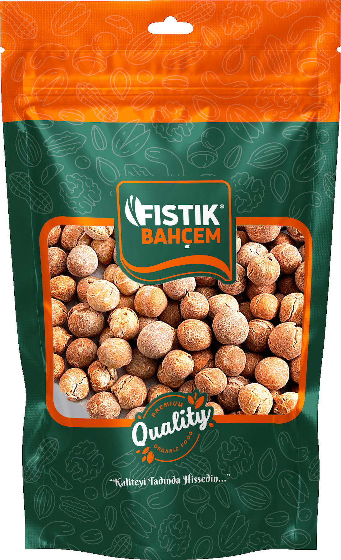Fıstık Bahçem Gala Kavrulmuş Tuzsuz Organik Çıtır Sarı Leblebi 1 kg