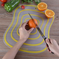 Wangchuang Küçük Katlanır Sarı-Şeffaf Tekli Kesme Tahtası